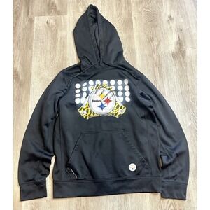 Nike Pittsburgh Steelers NFL Therma-FIT Hoodie Sweatshirt Mens Medium